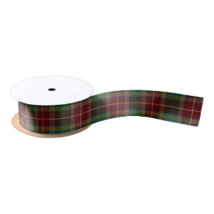 Scottish Clan Baxter Classic Tartan Satin Ribbon