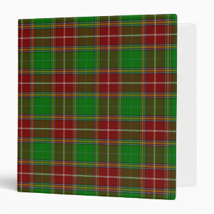 Scottish Clan Baxter Tartan Plaid Binder