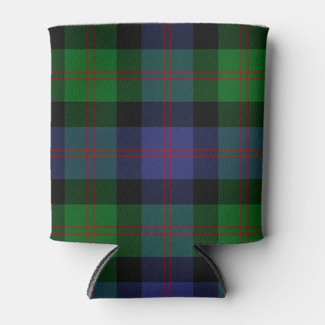 Scottish Clan Blair Tartan Plaid Can Cooler (Front)