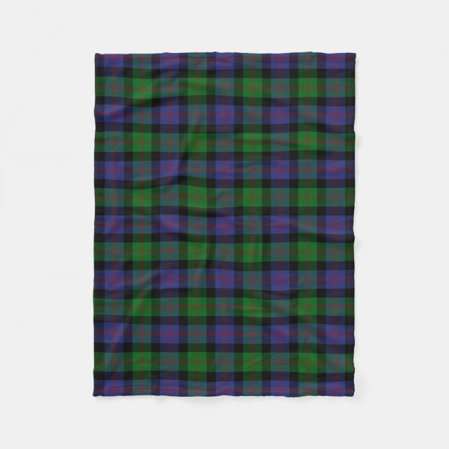 Scottish Clan Blair Tartan Plaid Fleece Blanket (Front)