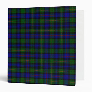 Scottish Clan Bonner Tartan Plaid Binder