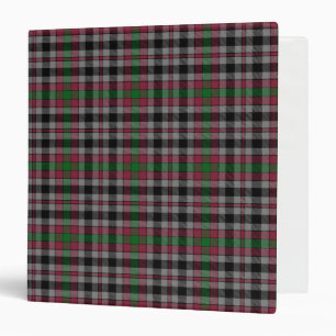 Scottish Clan Borthwick Tartan Plaid Binder
