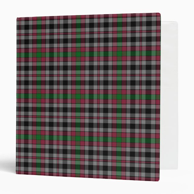 Scottish Clan Borthwick Tartan Plaid Binder (Front/Inside)