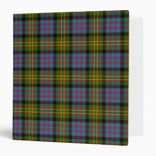 Scottish Clan Bowie Tartan Plaid Binder