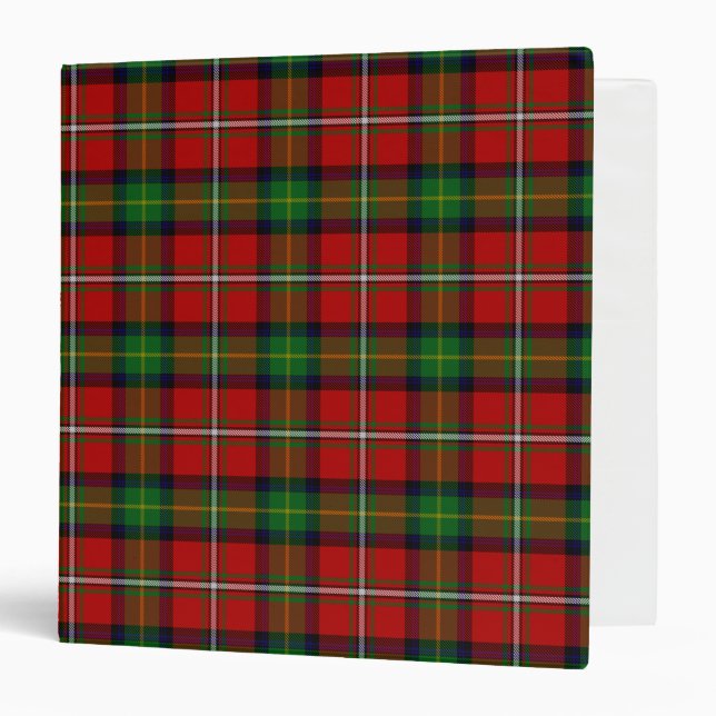 Scottish Clan Boyd Tartan Plaid Binder (Front/Inside)
