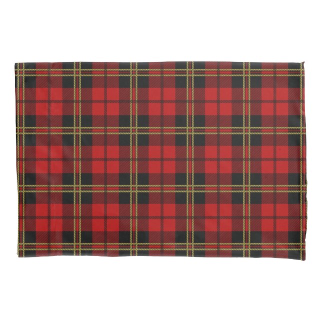 Scottish Clan Brodie Red Tartan Pillowcase (Front)