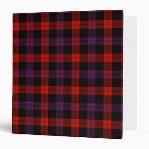 Scottish Clan Brown Tartan Plaid Binder