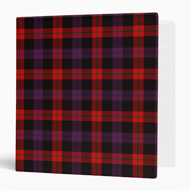 Scottish Clan Brown Tartan Plaid Binder (Front/Inside)