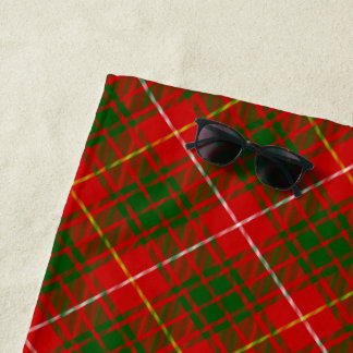 Scottish Clan Bruce Badge and Crest | Coat of Arms Beach Towel