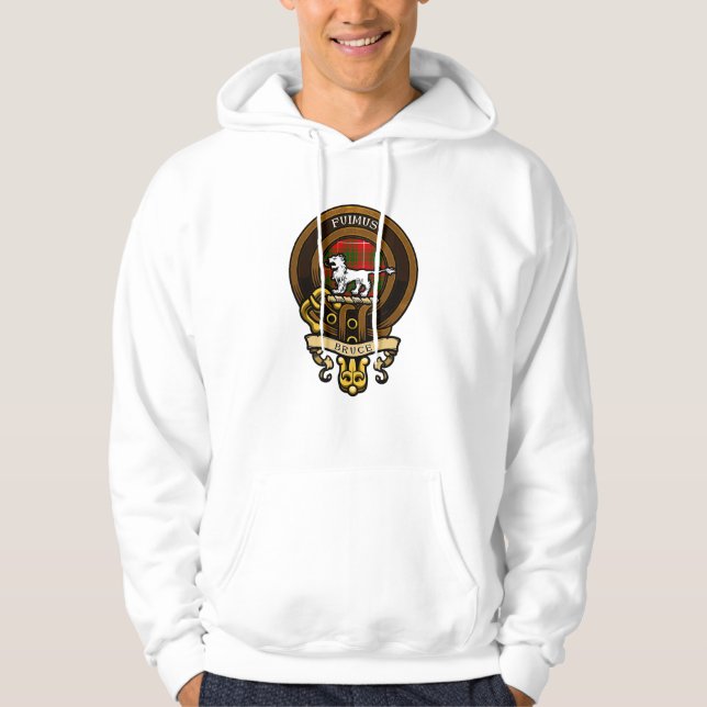 Scottish Clan Bruce Badge and Crest | Coat of Arms Hoodie (Front)