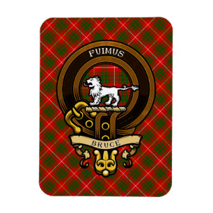 Scottish Clan Bruce Badge and Crest   Coat of Arms Magnet