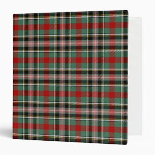 Scottish Clan Bruce Of Kinnarid Tartan Plaid Binder