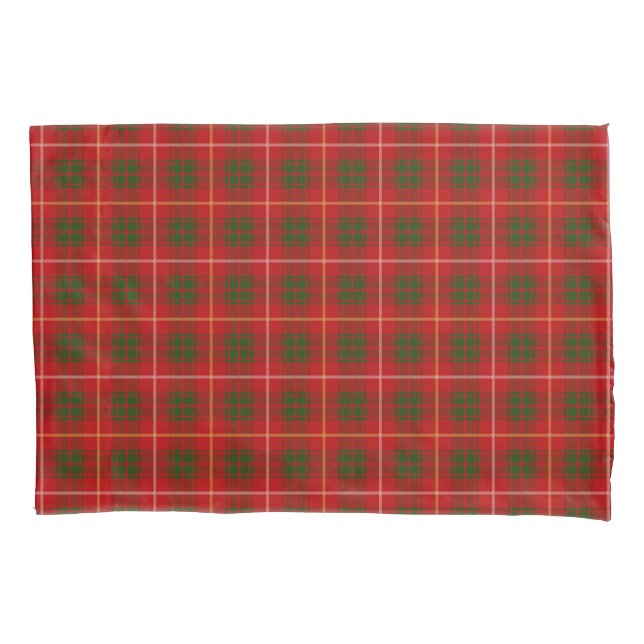Scottish Clan Bruce Tartan Pillowcase (Front)