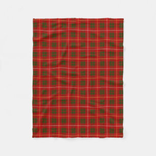 Scottish Clan Bruce Tartan Plaid Fleece Blanket