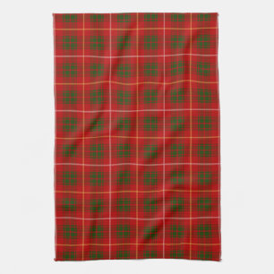 Scottish Clan Bruce Tartan Plaid Kitchen Towel