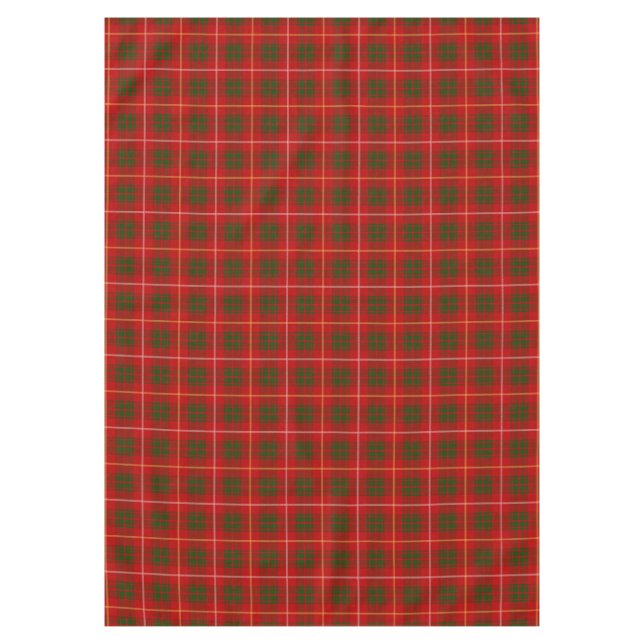 Scottish Clan Bruce Tartan Plaid Tablecloth (Front)
