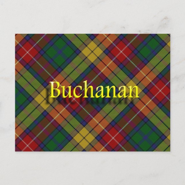 Scottish Clan Buchanan Postcard (Front)