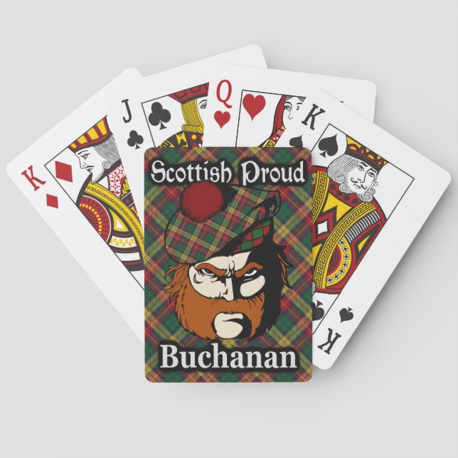 Scottish Clan Buchanan Tartan Playing Cards (Back)