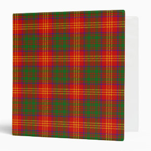 Scottish Clan Burns Tartan Plaid Binder
