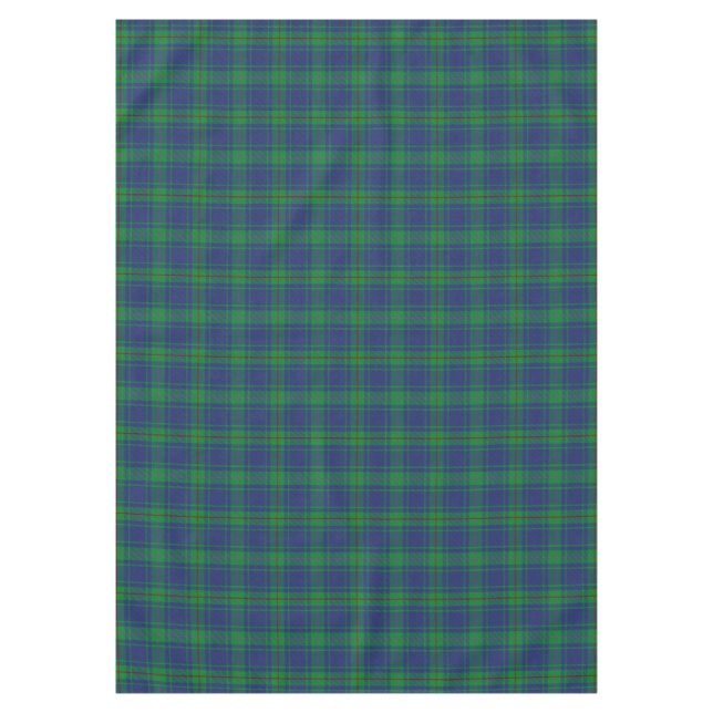 Scottish Clan Burt Tartan Plaid Tablecloth (Front)