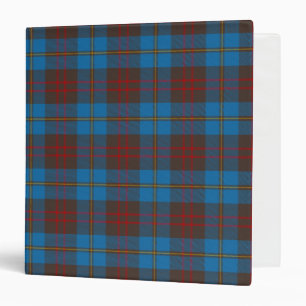 Scottish Clan Cameron Hunting Tartan Plaid Binder