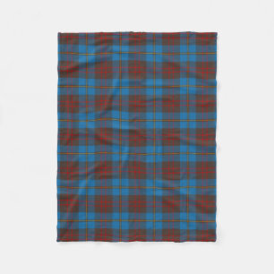 Scottish Clan Cameron Hunting Tartan Plaid Fleece Blanket