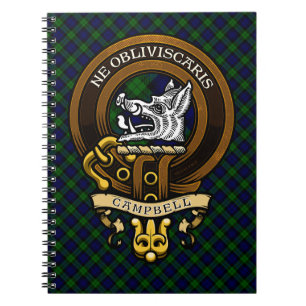 Scottish Clan Campbell Badge and Crest  Notebook
