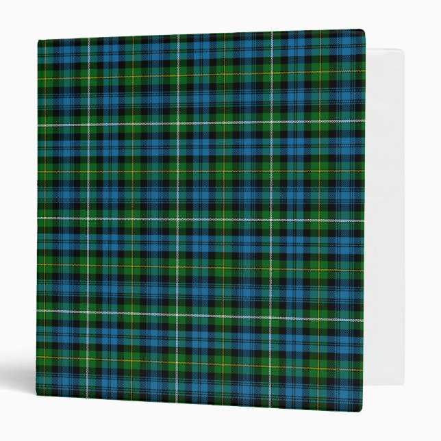 Scottish Clan Campbell Of Argyll Tartan Plaid Binder (Front/Inside)