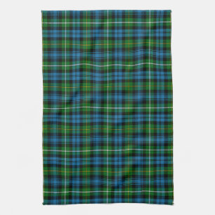 Scottish Clan Campbell Of Argyll Tartan Plaid Kitchen Towel
