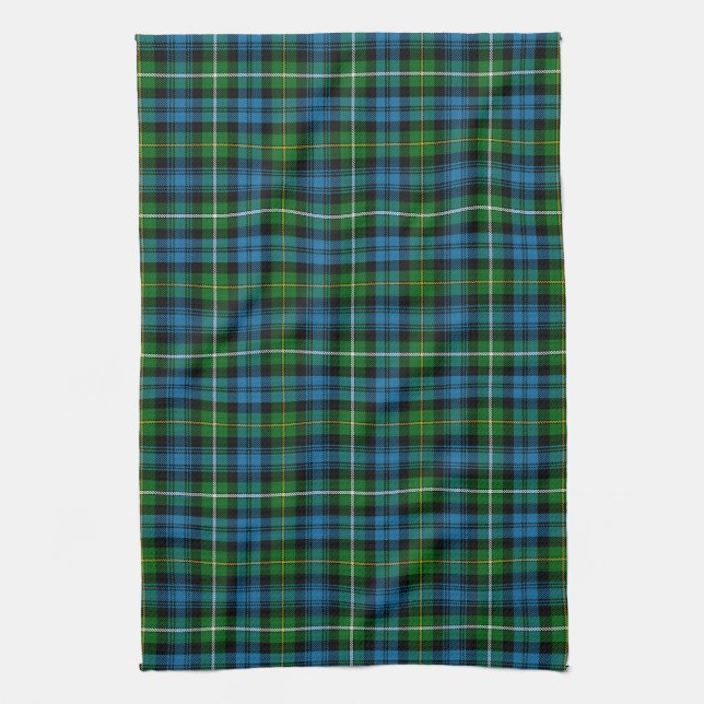Scottish Clan Campbell Of Argyll Tartan Plaid Kitchen Towel (Vertical)
