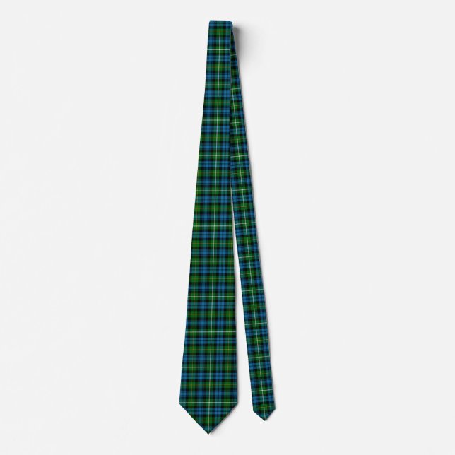 Scottish Clan Campbell Of Argyll Tartan Plaid Tie (Front)