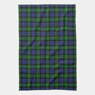 Scottish Clan Campbell of Loudoun Tartan Plaid Kitchen Towel