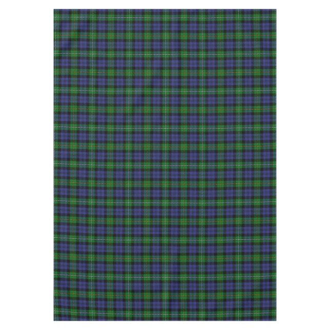 Scottish Clan Campbell of Loudoun Tartan Plaid Tablecloth (Front)