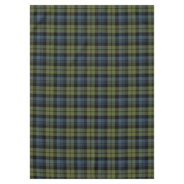 Scottish Clan Campbell Tartan Plaid Tablecloth (Front)