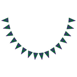 Scottish Clan Carmichael Tartan Bunting Flags
