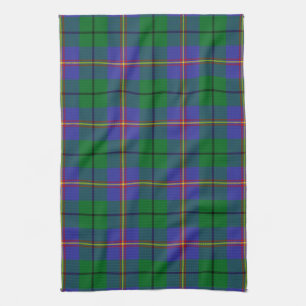 Scottish Clan Carmichael Tartan Plaid Kitchen Towel