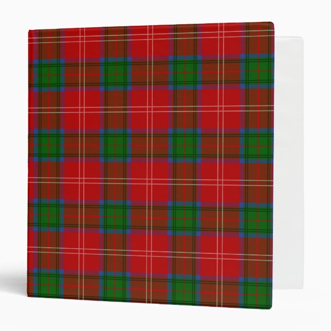 Scottish Clan Chisholm Tartan Plaid Binder (Front/Inside)