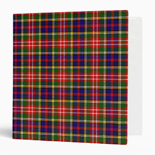 Scottish Clan Christie Tartan Plaid Binder