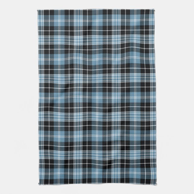 Scottish Clan Clark Tartan Plaid Kitchen Towel (Vertical)