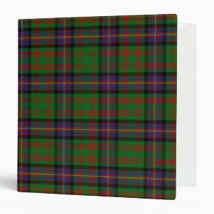 Scottish Clan Cochrane Tartan Plaid Binder