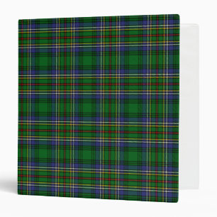 Scottish Clan Cockburn Tartan Plaid Binder