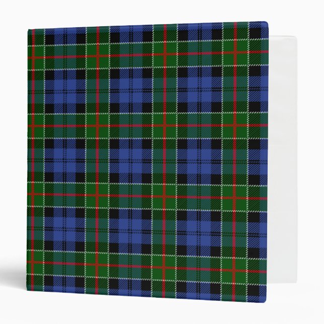 Scottish Clan Colquhoun Tartan Plaid Binder (Front/Inside)