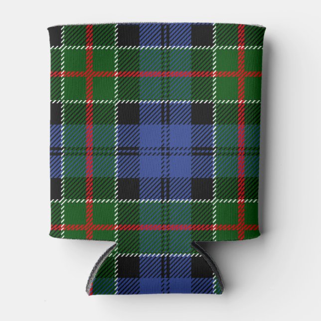 Scottish Clan Colquhoun Tartan Plaid Can Cooler (Front)