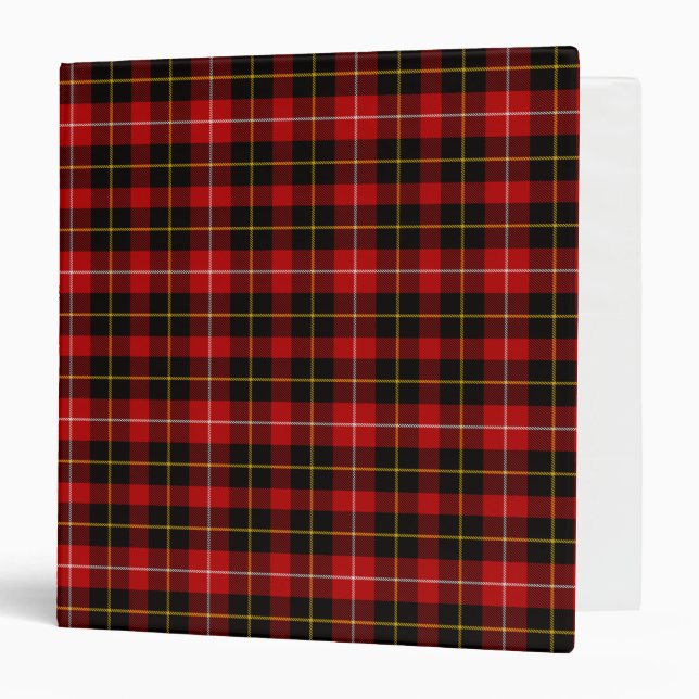Scottish Clan Connel Tartan Plaid Binder (Front/Inside)