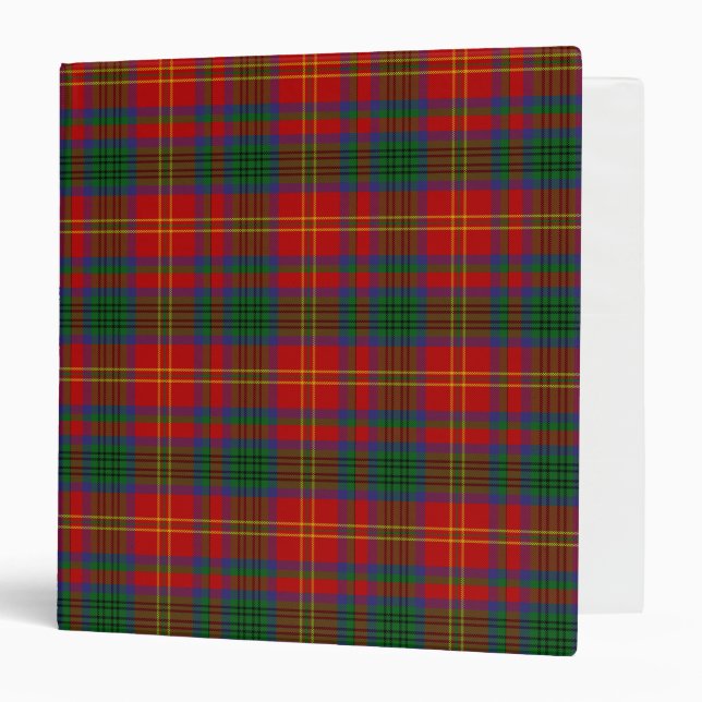 Scottish Clan Connolly Dress Tartan Plaid Binder (Front/Inside)