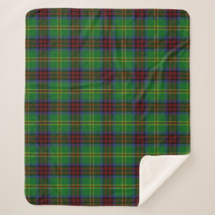 Scottish Clan Connolly Hunting Tartan Plaid Sherpa Blanket