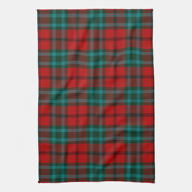 Scottish Clan Cook Tartan Plaid Kitchen Towel (Vertical)