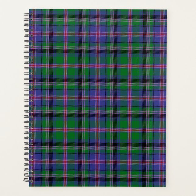 Scottish Clan Cooper Tartan Plaid Planner (Front)