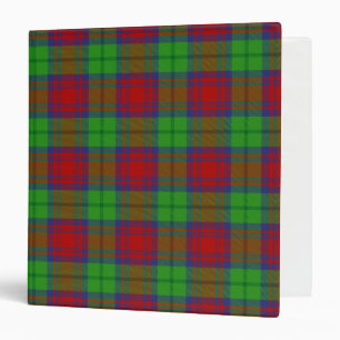 Scottish Clan Cranston Dress Tartan Plaid Binder