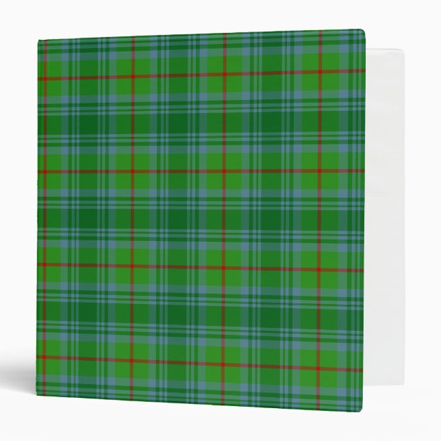 Scottish Clan Cranston Tartan Plaid Binder (Front/Inside)